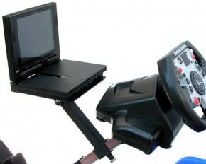 Action Platform mounted to Elite Racer - Shown in use with PS2 & PlayStation Monitor